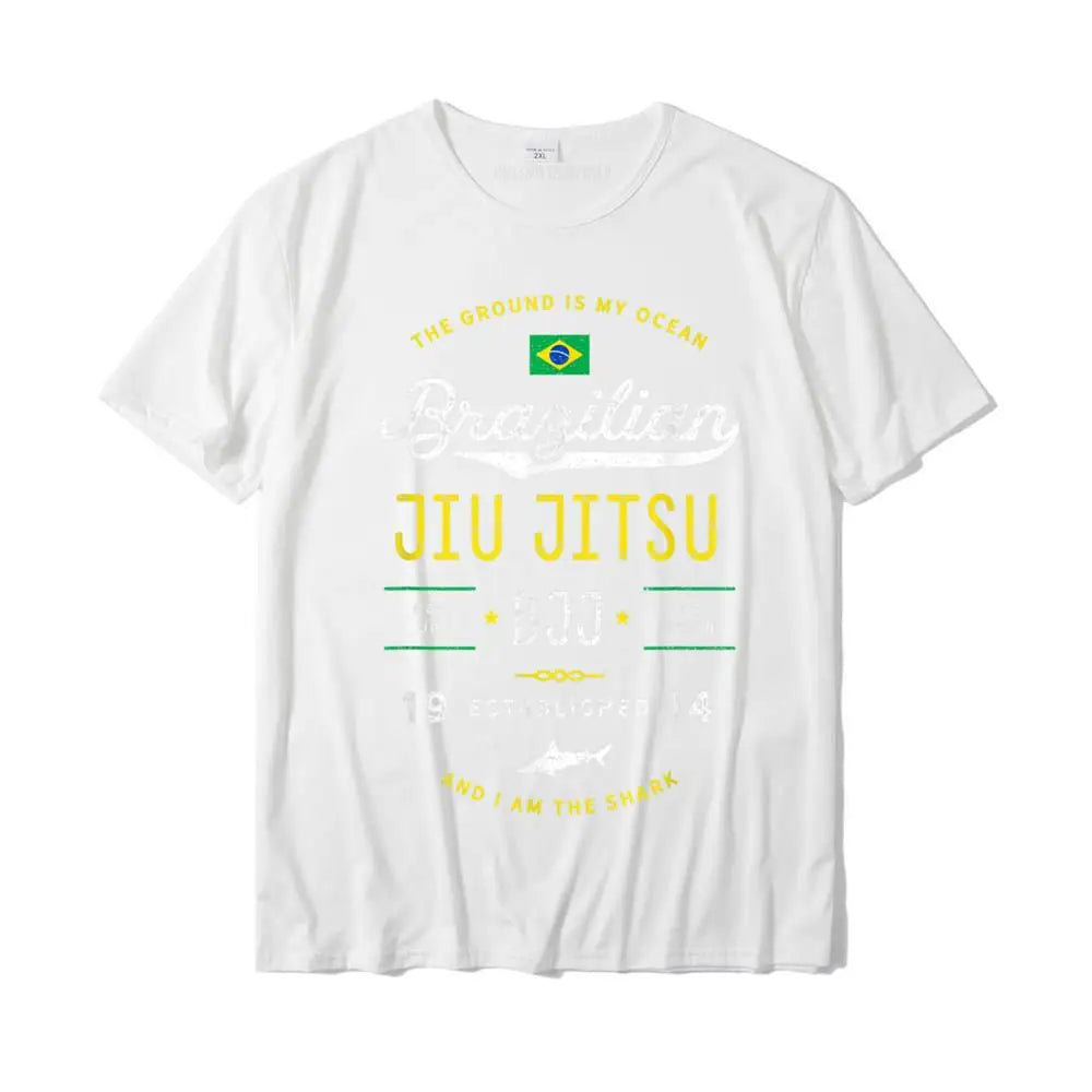 BJJ T-Shirt "The ground is my ocean" - verschiedene Farben