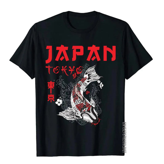 Japanischer Drache Yakuza Tokyo Koi Karpfen T-Shirt