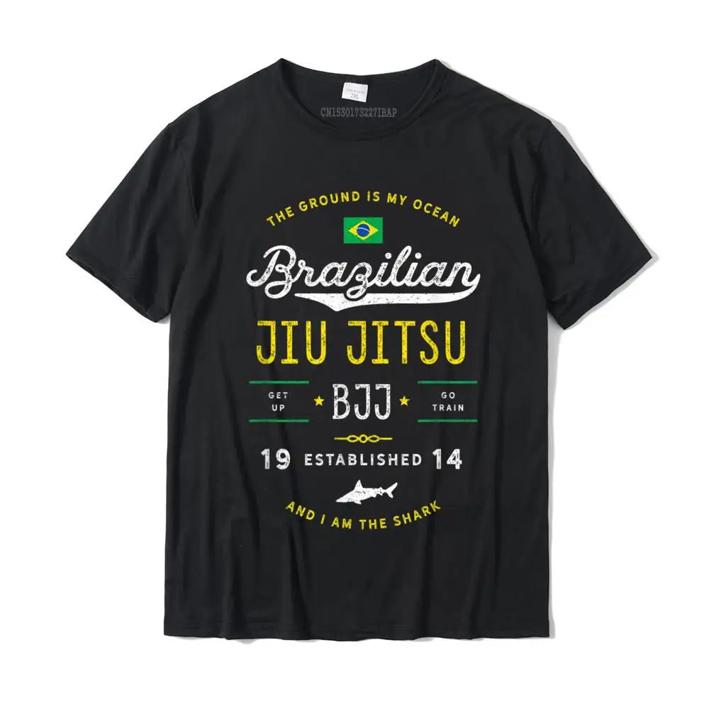 BJJ T-Shirt "The ground is my ocean" - verschiedene Farben