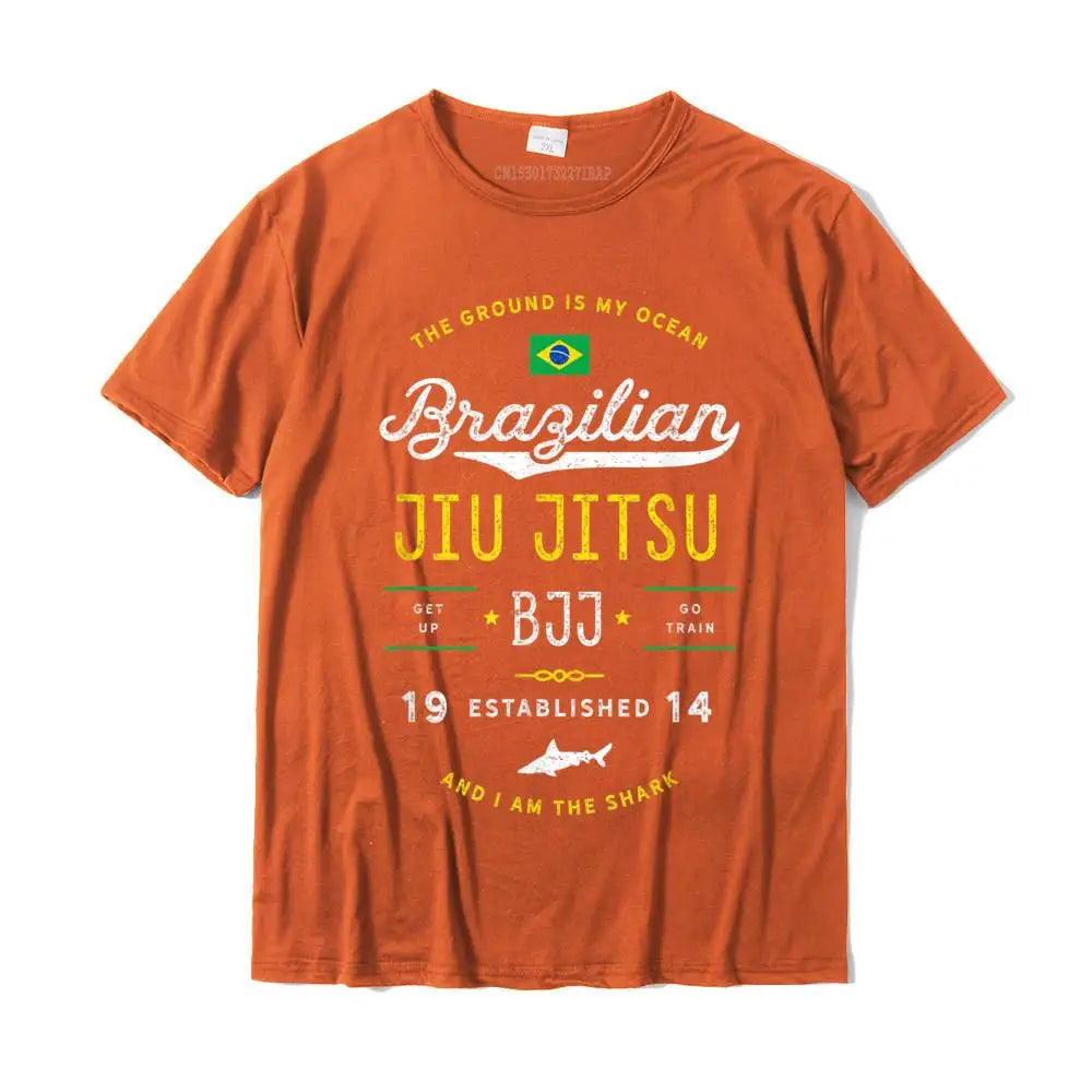 BJJ T-Shirt "The ground is my ocean" - verschiedene Farben