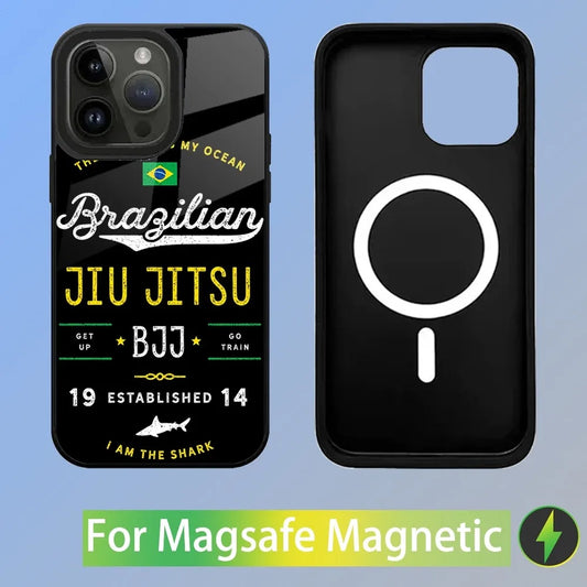 BJJ IPhone Hülle "The ground is my ocean" mit Magsafe fürs IPhone