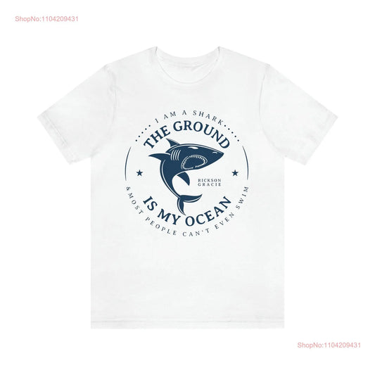 BJJ T-Shirt "The ground is my ocean"  - Weiß