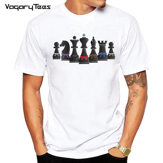 BJJ T-Shirt "Human Chess" - Weiß