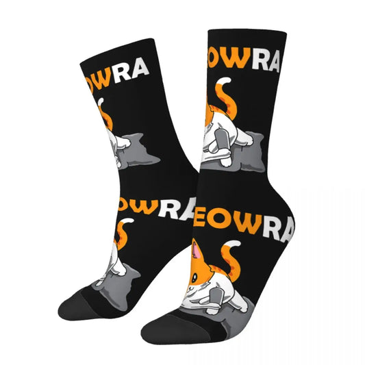 BJJ Funny Cat "Kimeowra" Socken